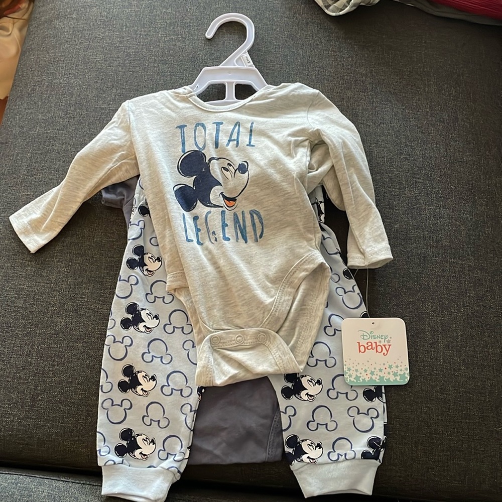 Three piece (super cute) 3/6 month Mickey set